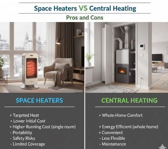 space central heating