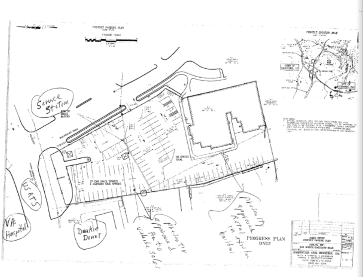 sketch of building and surround buildings