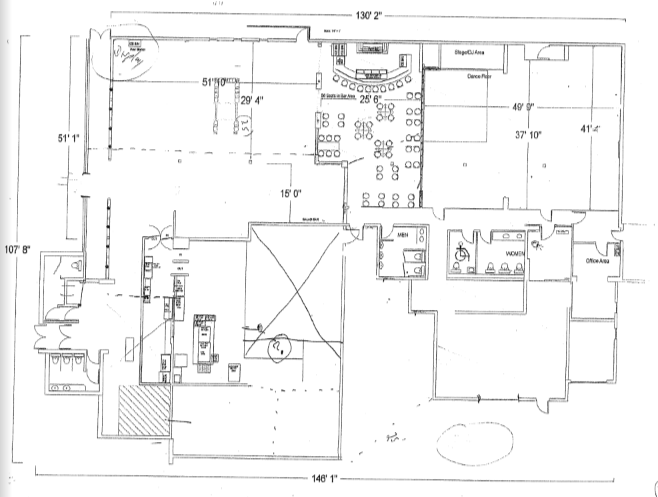 sketch of inside of building concept