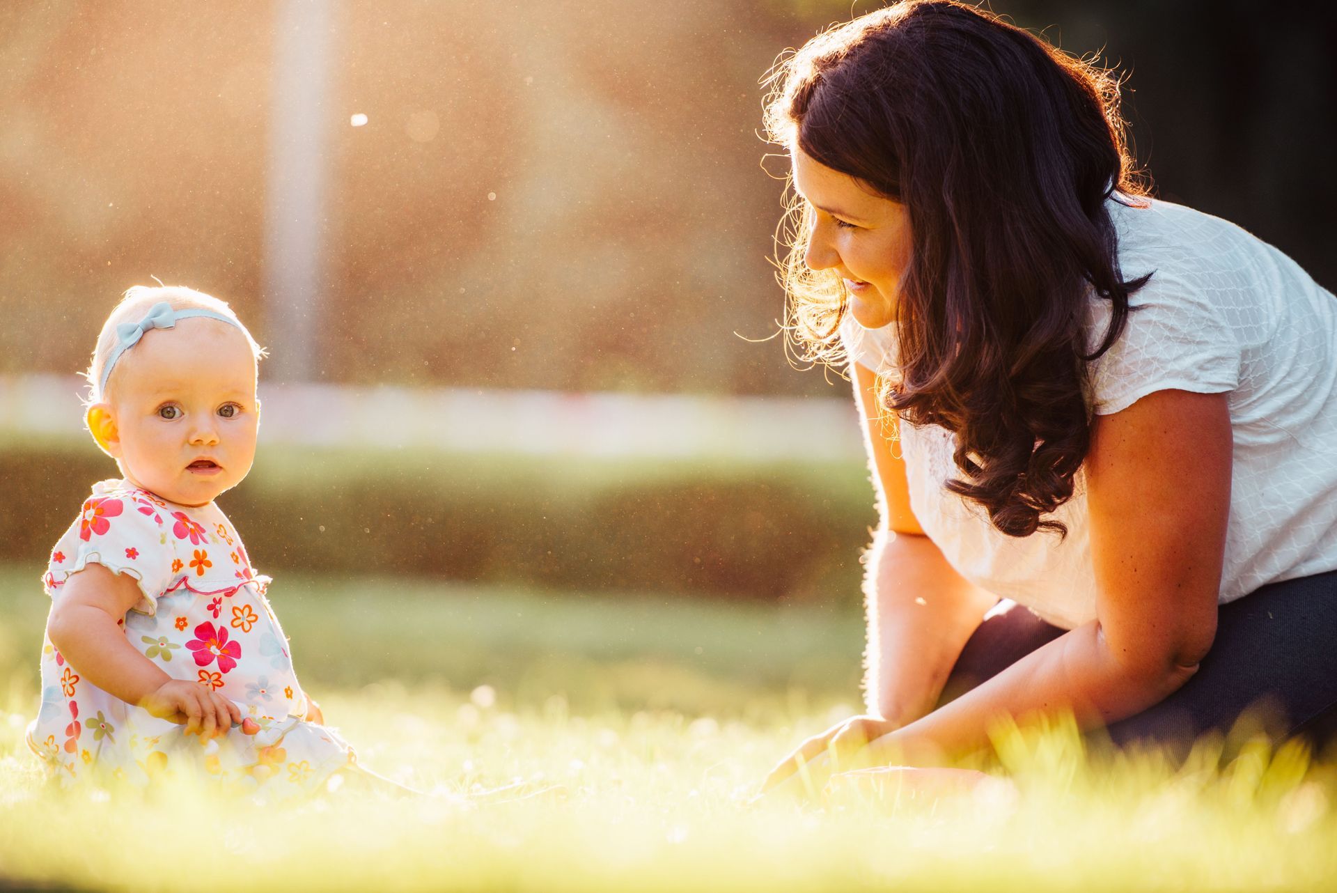Professional caregiver reading to a child