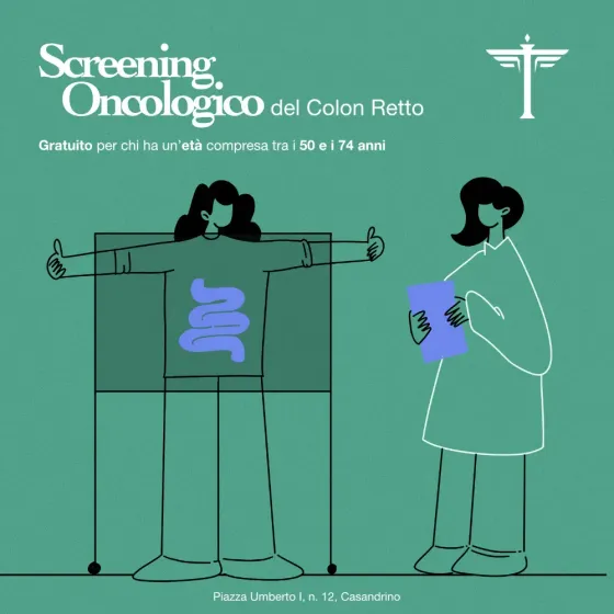A poster for screening oncologico del colon retto