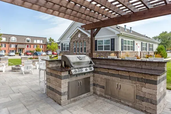 Barbecue Gathering Area with Fire Pit