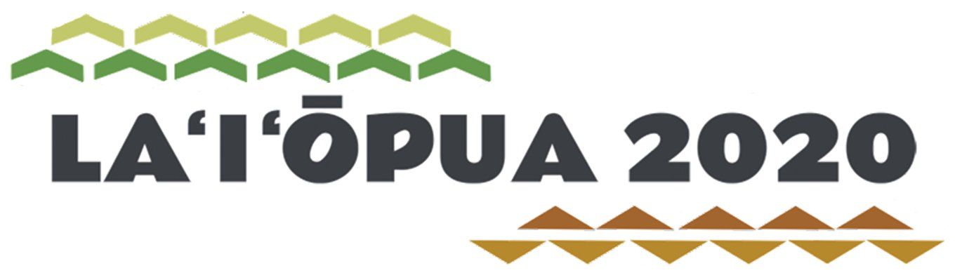 A logo for la 'i 'opua 2020 is shown on a white background.