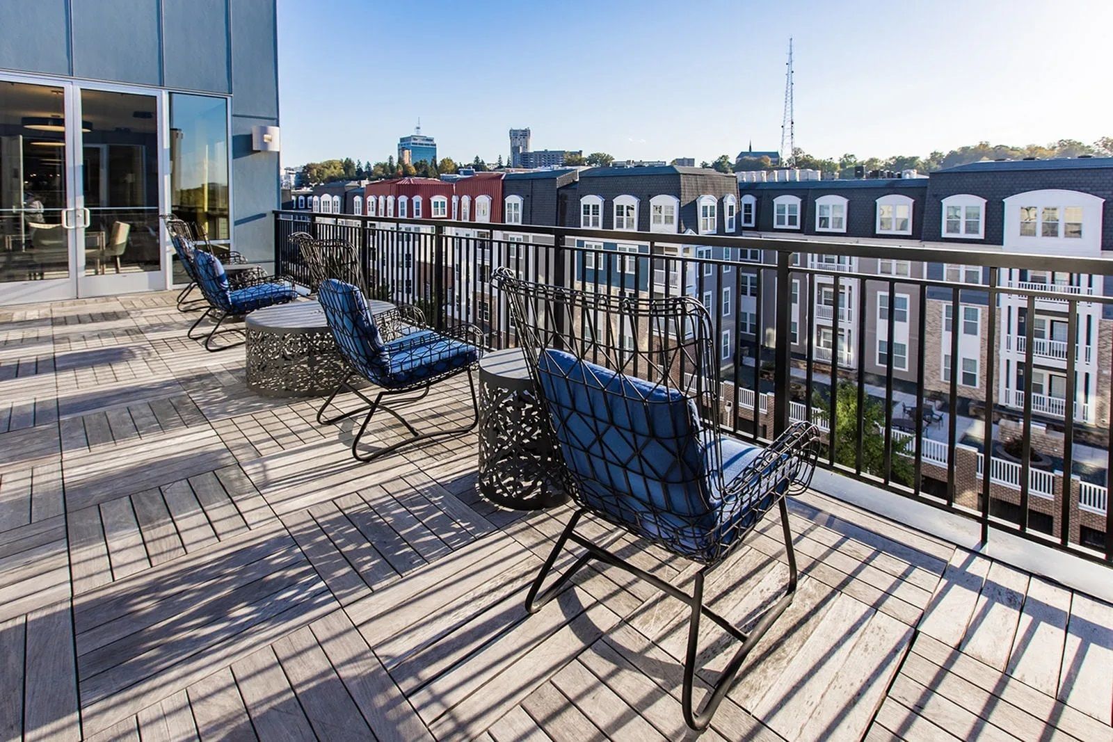 Rooftop deck seating at The Southerly.