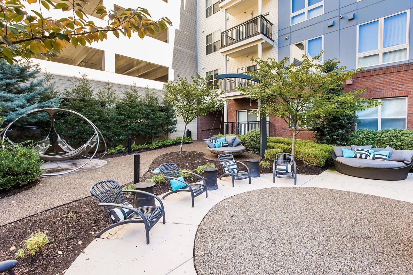 Lounge seating outdoors at The Southerly.