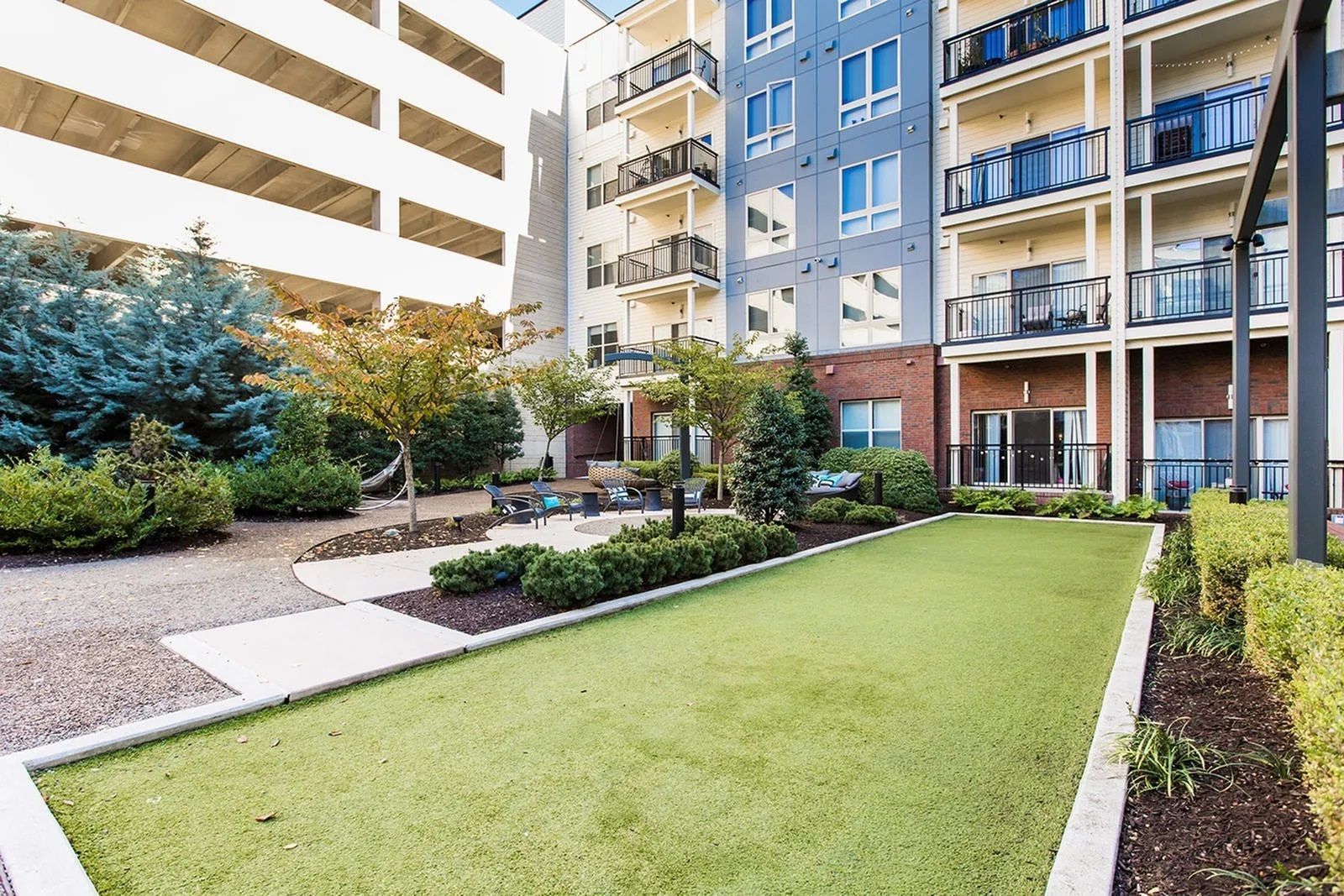 Outdoor pet area at The Southerly.