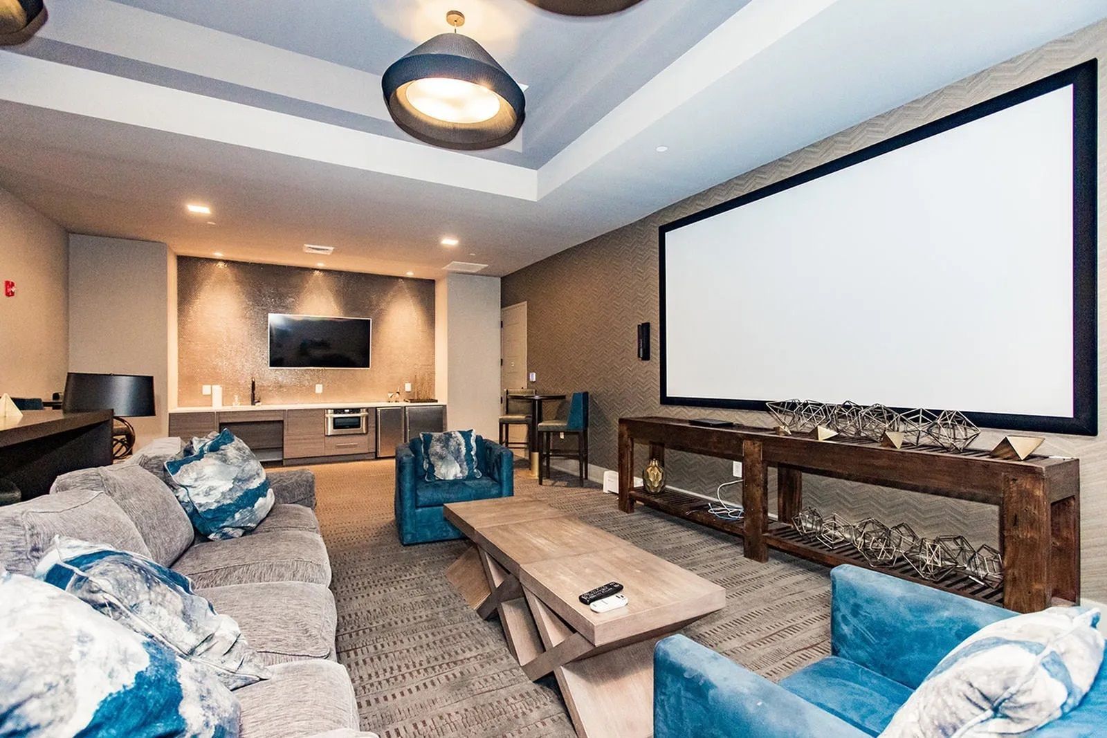 Movie theater seating at The Southerly.