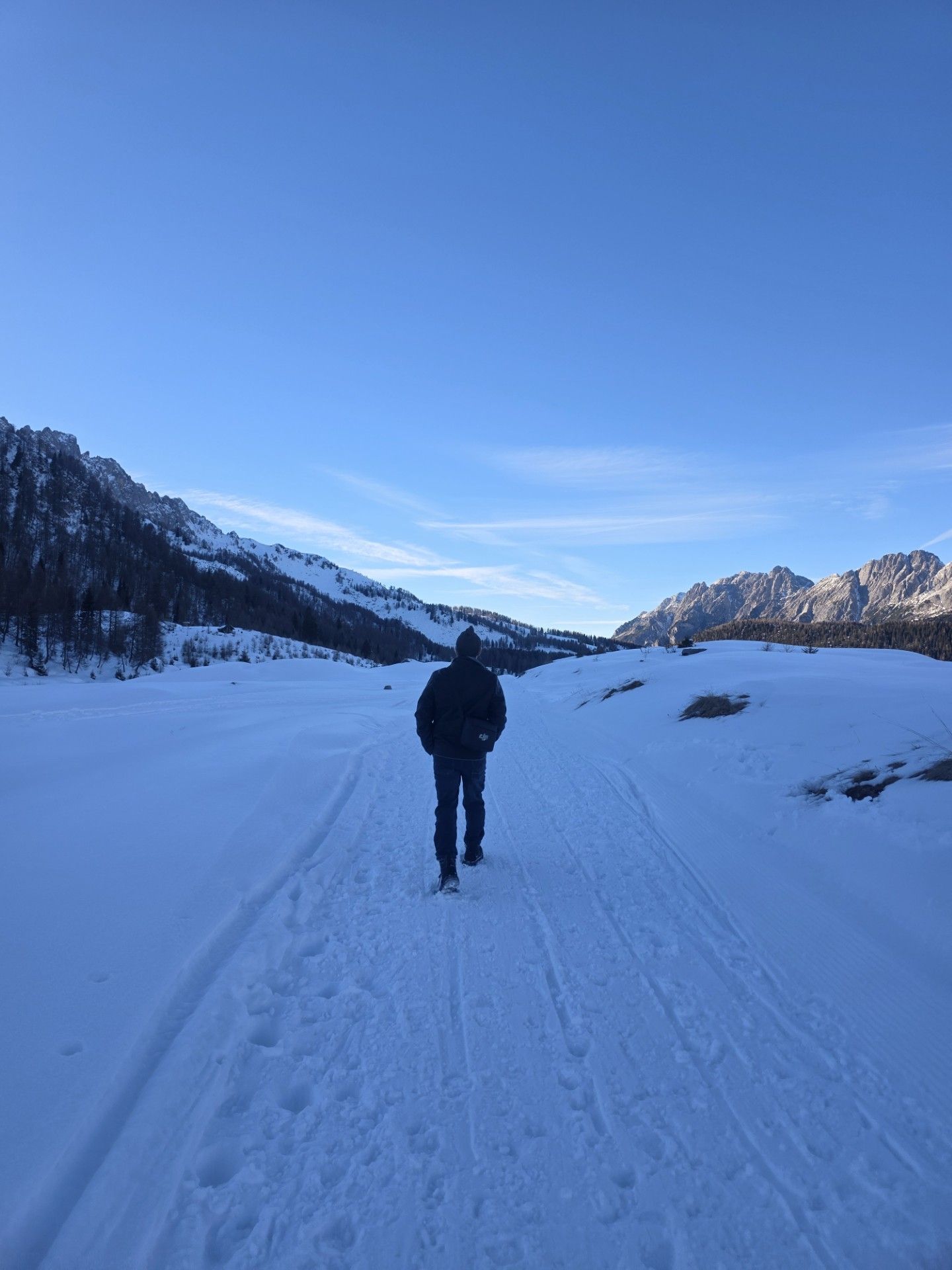 Meer van auronzo di cadore in de winter, mooiste roadtrip italiaanse dolomieten. Wat te doen met kinderen in auronzo 