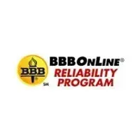 BBBOnLine Reliability Program logo: yellow circle with BBB torch, and text 