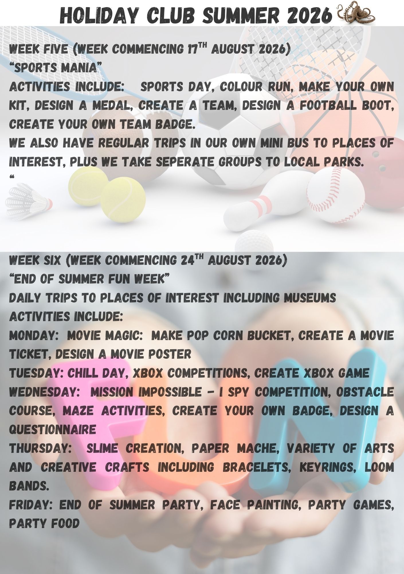 holiday club website