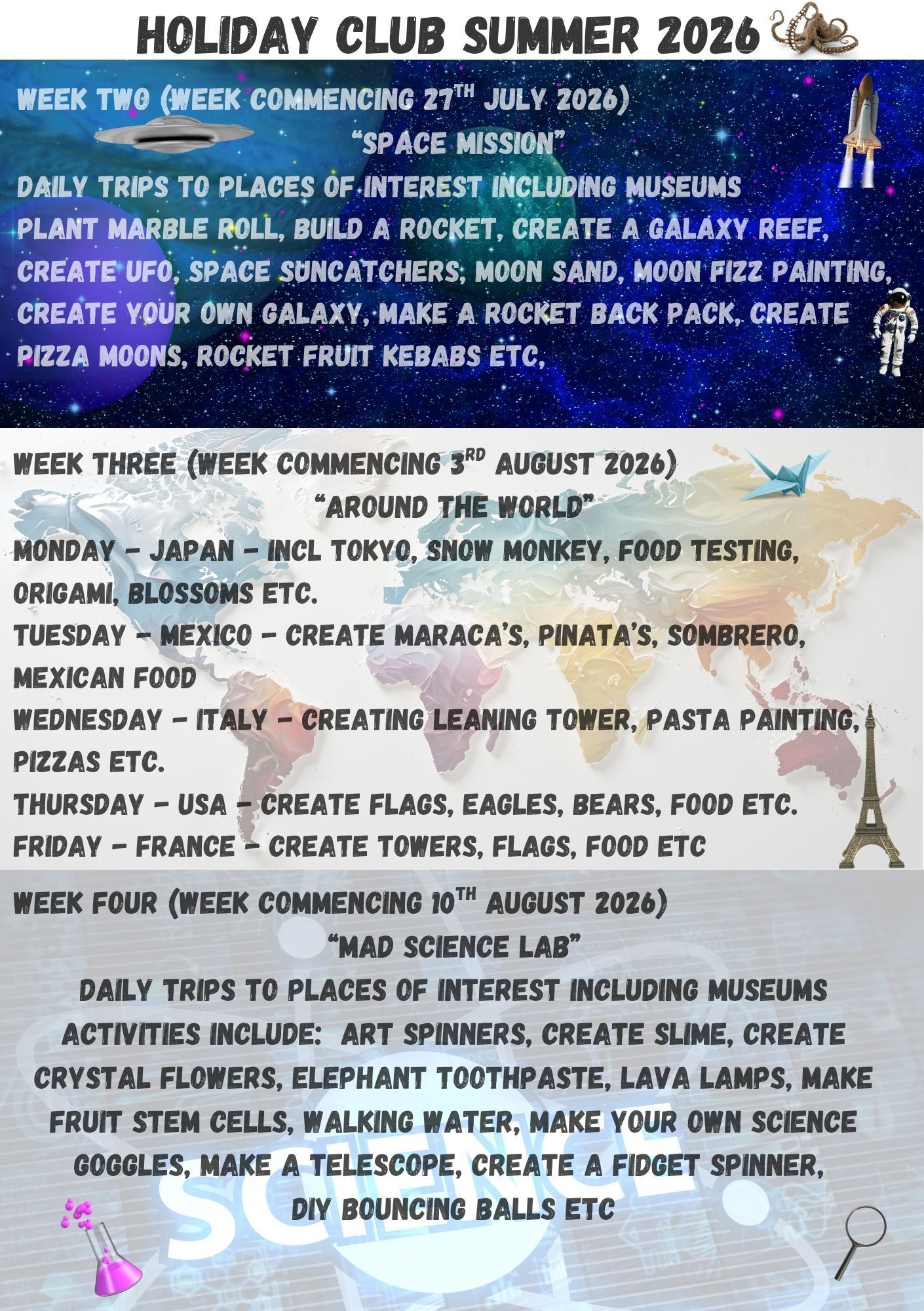 holiday club website