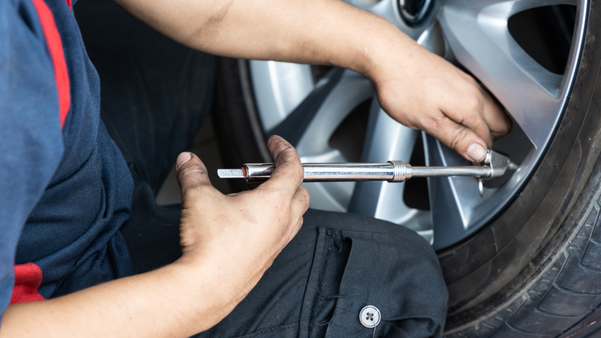 Text: tire check before summer road trip