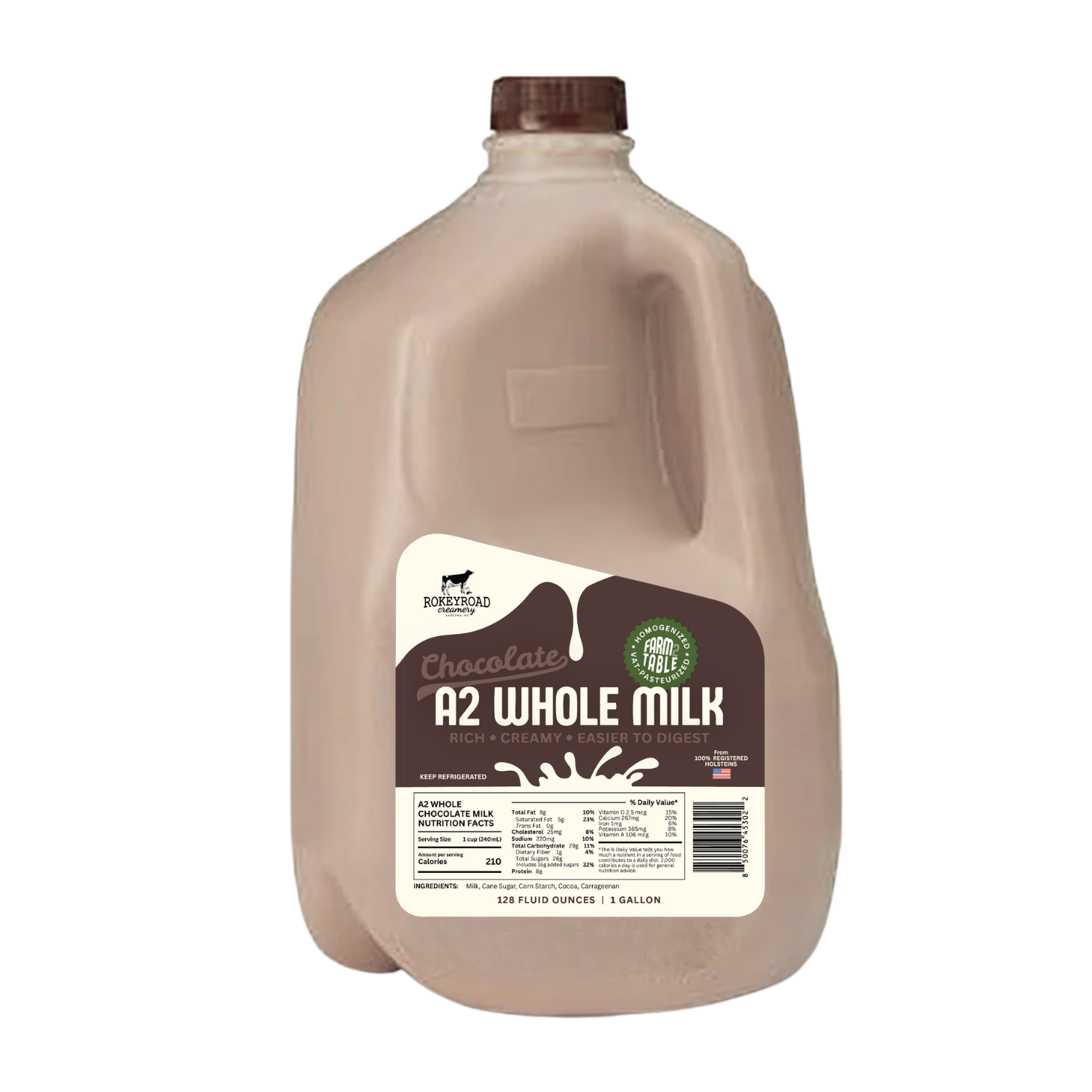 Rokeyroad Creamery A2 Chocolate Milk