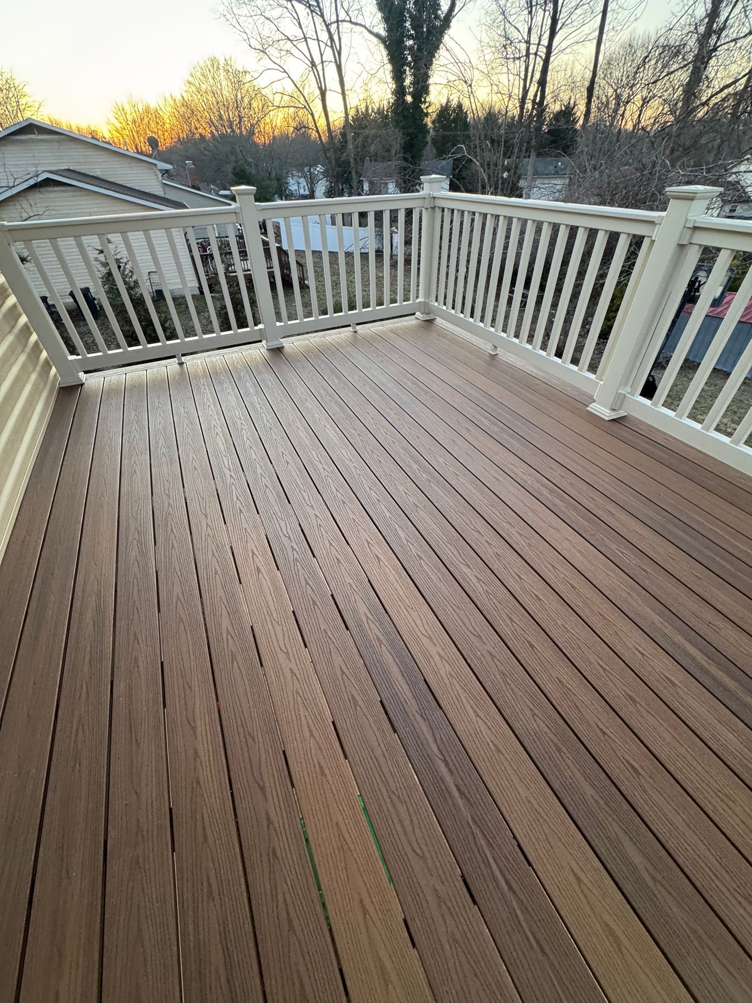 custom Azek decking build by American Remodeling Corp.