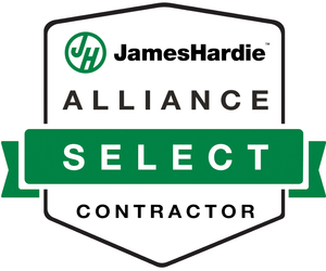 JamesHardie Alliance Select Contractor Badge for American Remodeling Corp Fiber Cement Siding Installer