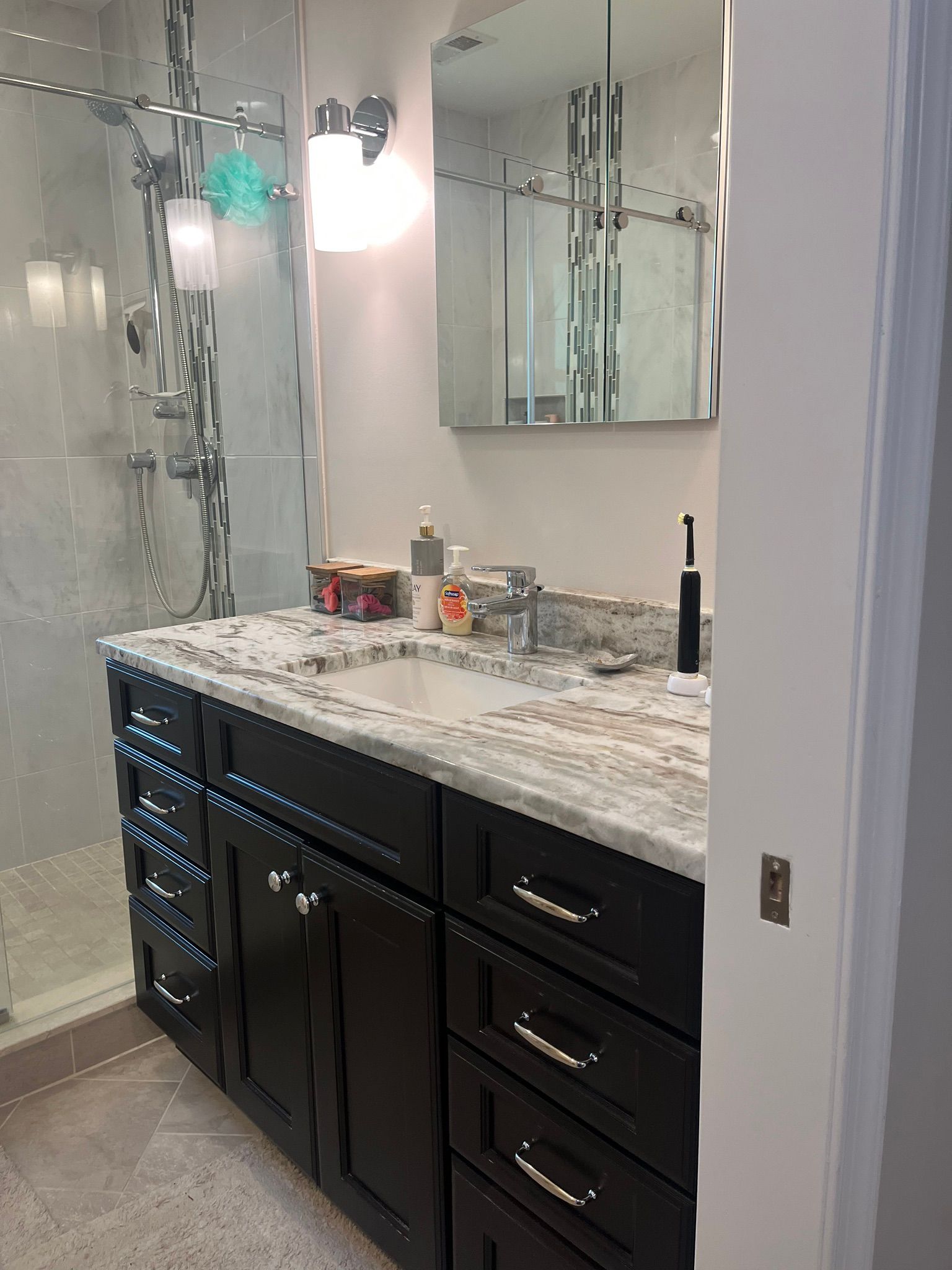 Marble Vanity Custom Bathroom Remodeling Contractor in Maryland Trusted Remodeler 