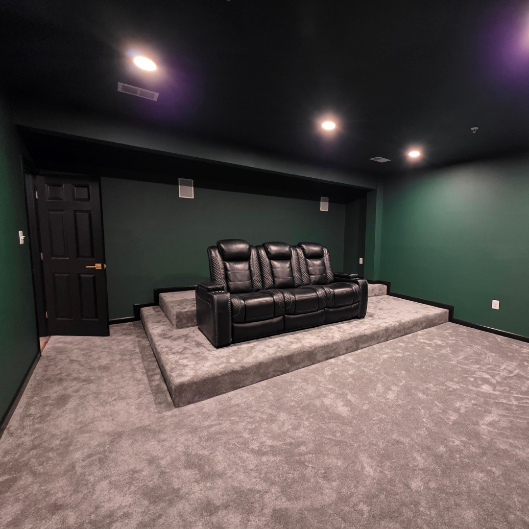 basement renovation finishing in maryland basement remodeling contractor howard county anne arundel county theatre room
