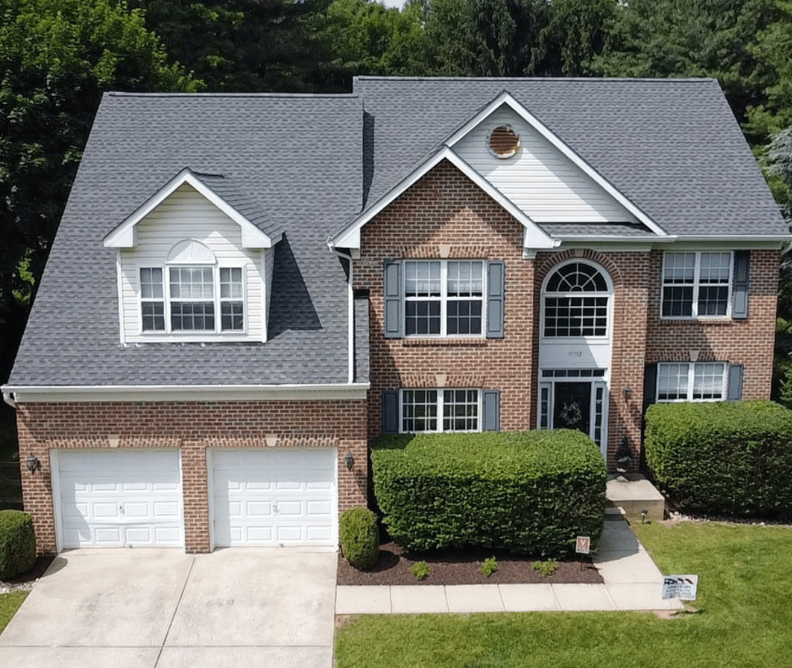 Residential Roof Replacement Asphalt Shingle GAF Roof Install in Columbia Maryland Howard County