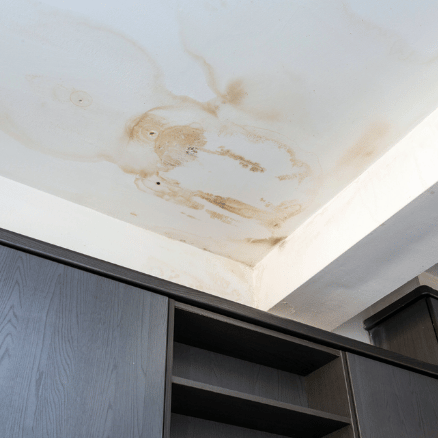 Water damaged ceiling leak interior for Public Adjusters Maryland Contractor Roof Replacement