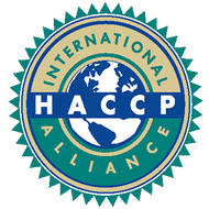 International HACCP Alliance logo with a globe in the center.