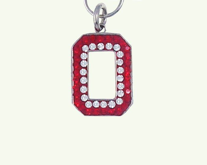 Red and white jeweled