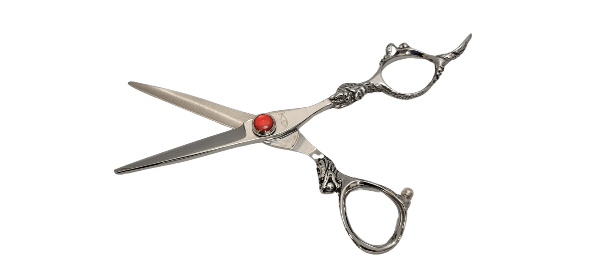 Bonika Dragon B-DG55 5.5-inch professional cutting shear with decorative dragon handles and red jewel tension screw