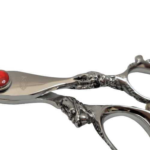 Bonika Dragon B-DG55 5.5-inch professional cutting shear with decorative dragon handles and red jewel tension screw