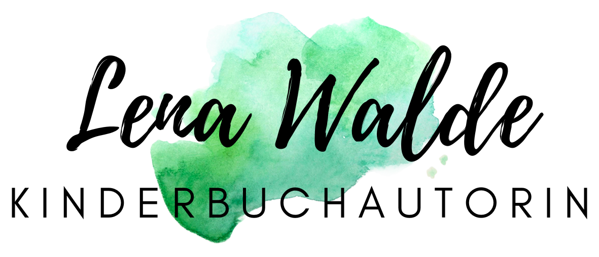 A logo for lena walde kinderbuchautorin