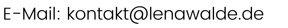 Ein unscharfes Bild der E-Mail kontakt@lenawalde.de