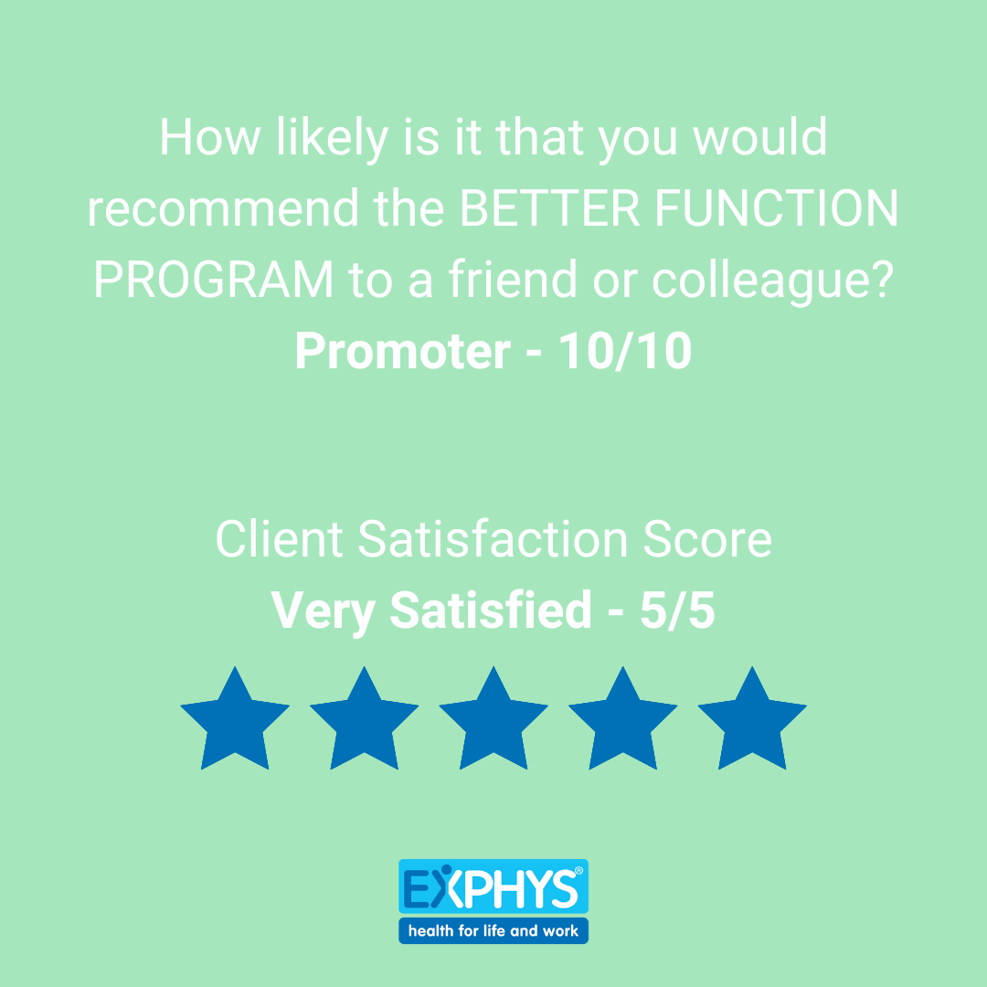 Testimonial - BETTER FUNCTION PROGRAM
