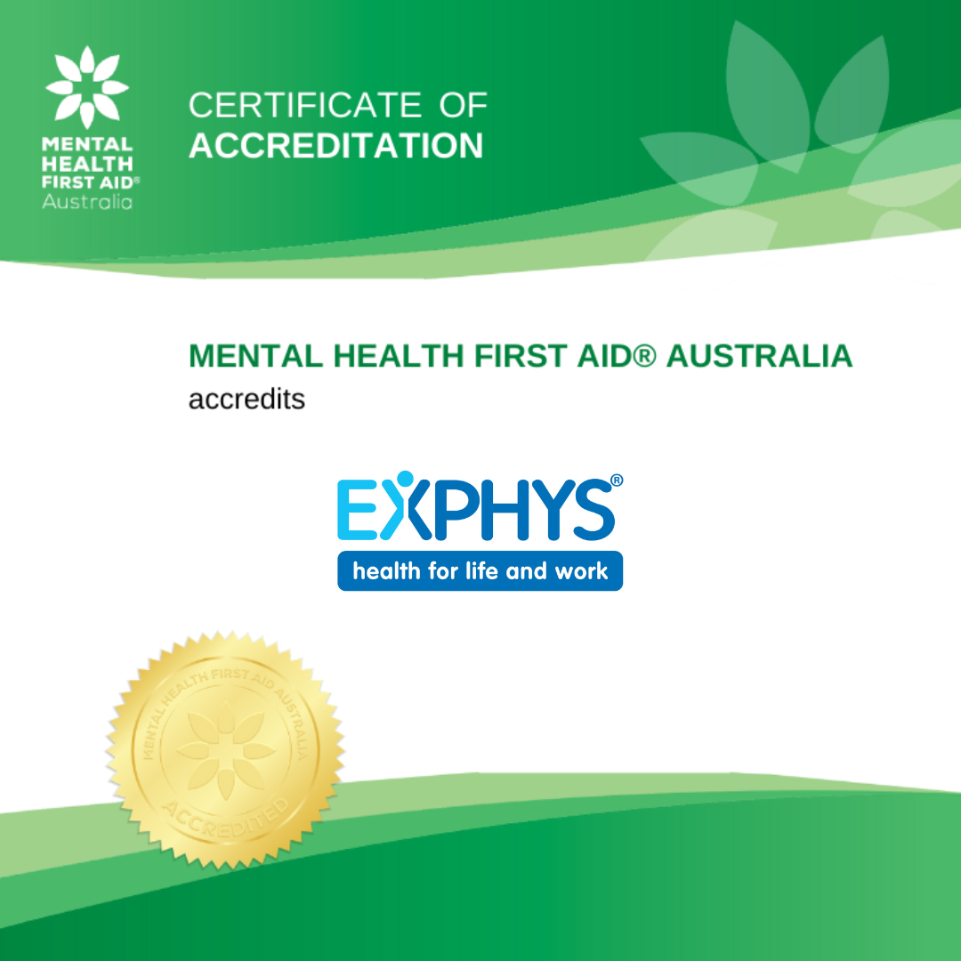 The EXPHYS Team are MHFA Accredited