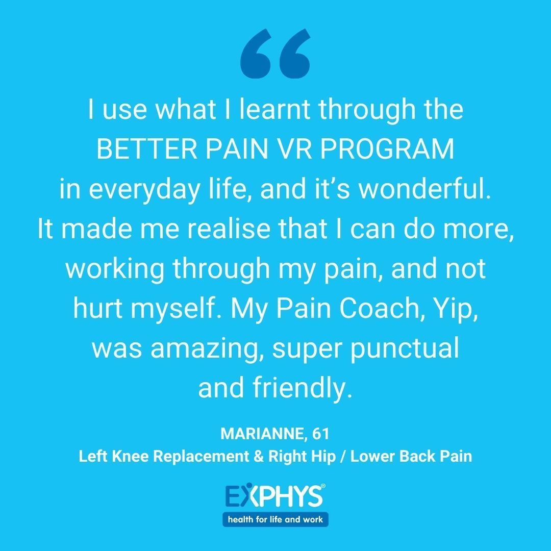Testimonial - BETTER PAIN VR PROGRAM