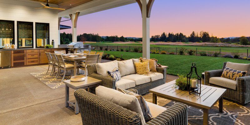 Outdoor kitchen with panoramic view