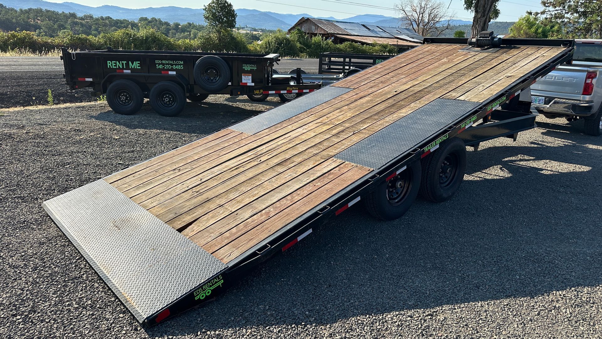 Deckover Tilt Flatbed Trailer for Rent