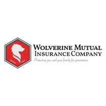Logo of Wolverine Mutual Insurance Company with a wolverine silhouette in a red hexagon.