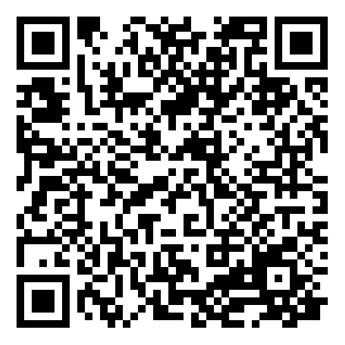 a black and white qr code on a white background .