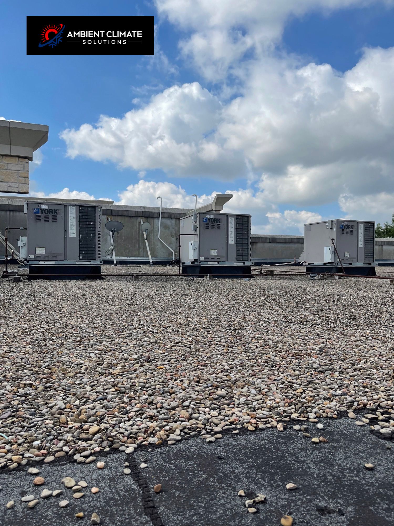 Outside HVAC units