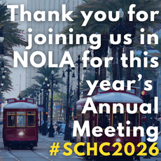 Thank you for joining us in NOLA for this year's annual meeting #SCHC2026
