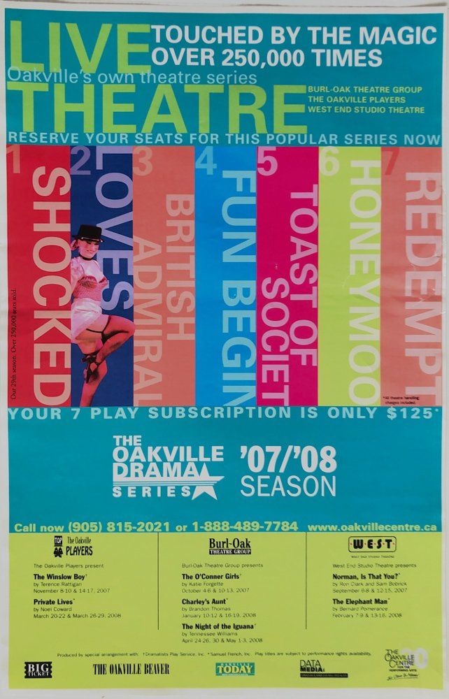 Poster for Oakville '07/08 Drama Series: