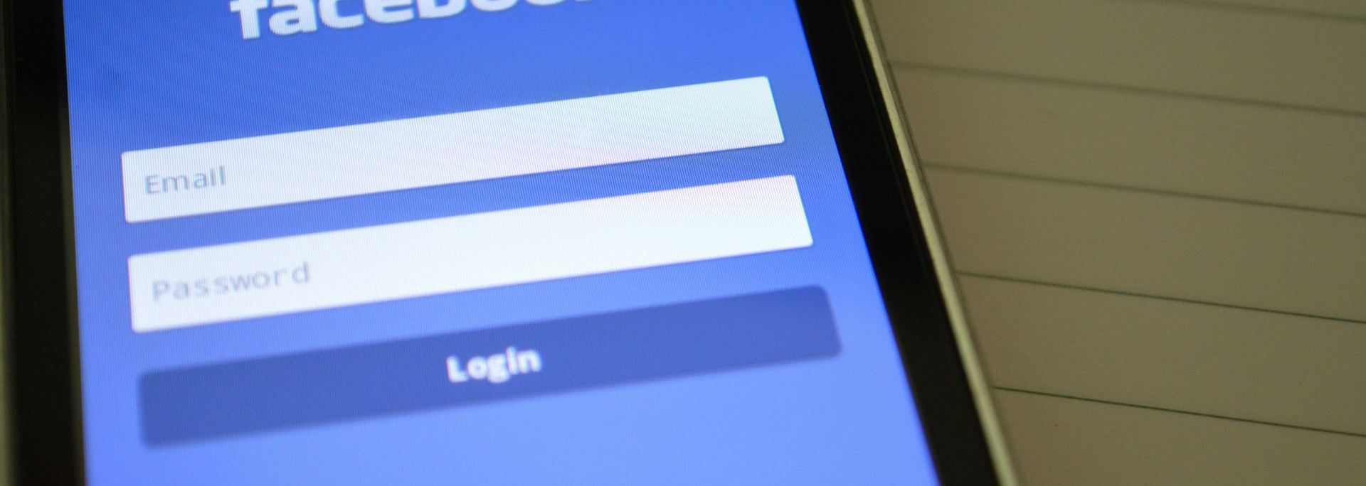 Picture of an account login page on a phone.

