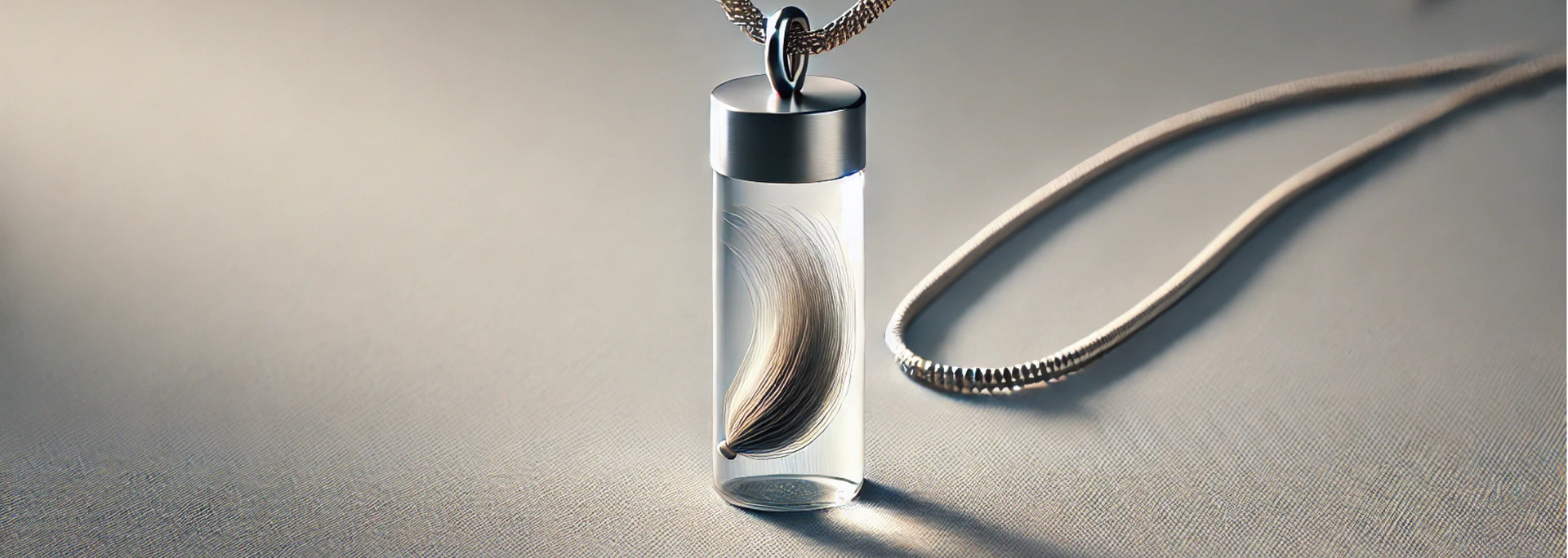 Picture of a piece of hair jewellery. Picture of a piece of hair jewellery.