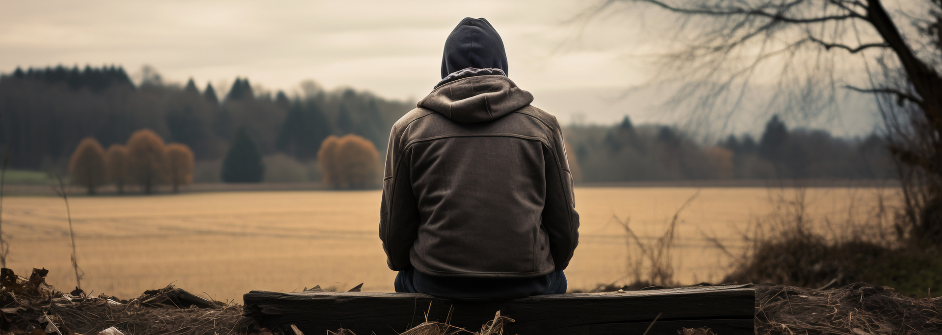 Picture of a person looking sad, alone, with their back facing the camera. Picture of a person looking sad, alone, with their back facing the camera.