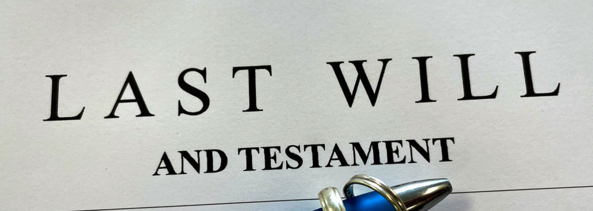 Picture of a will.