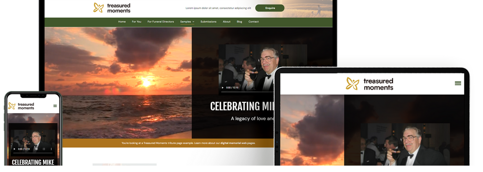 Picture of the memorial page. Picture of the memorial page.