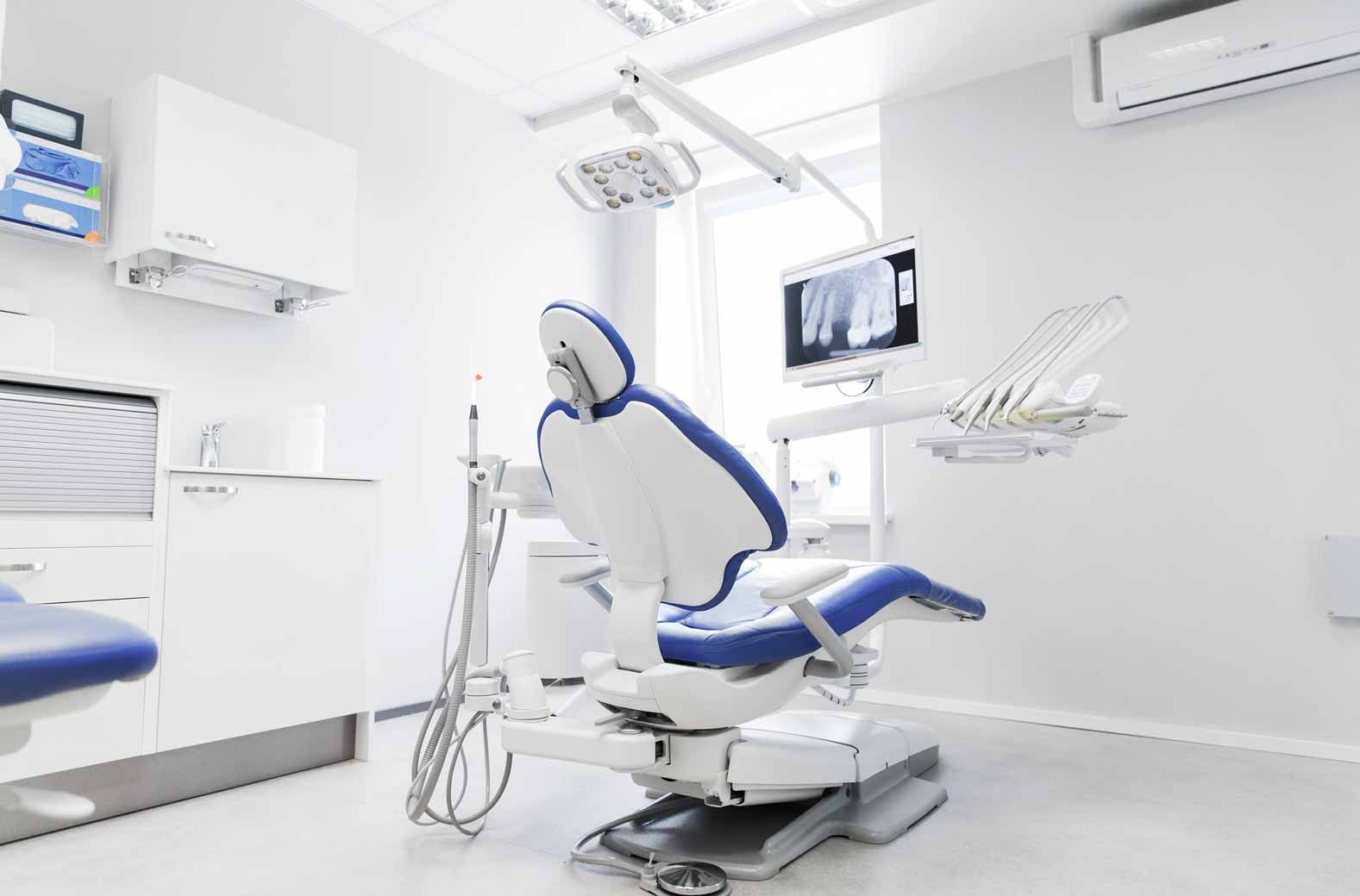 Interior of new modern dental clinic office.