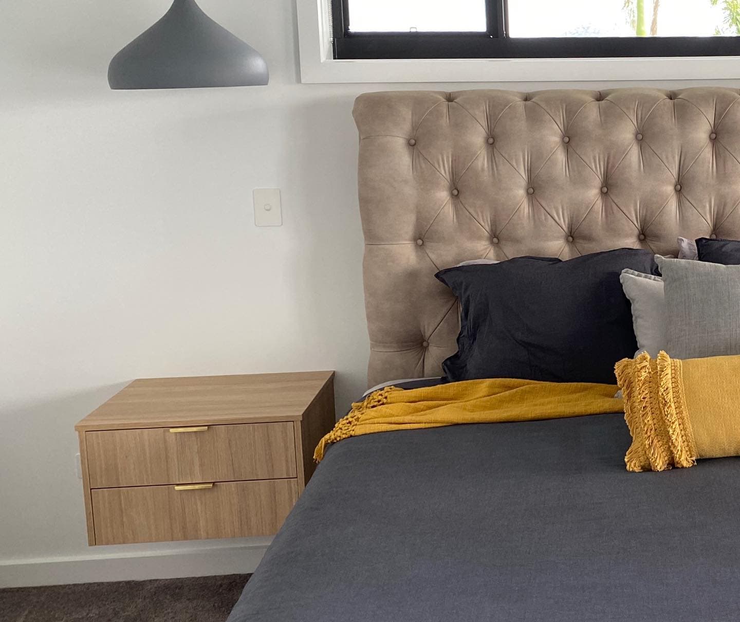 Wall Mounted Custom Night Stand Cabinet — Keppel Kitchens in Yeppoon, QLD