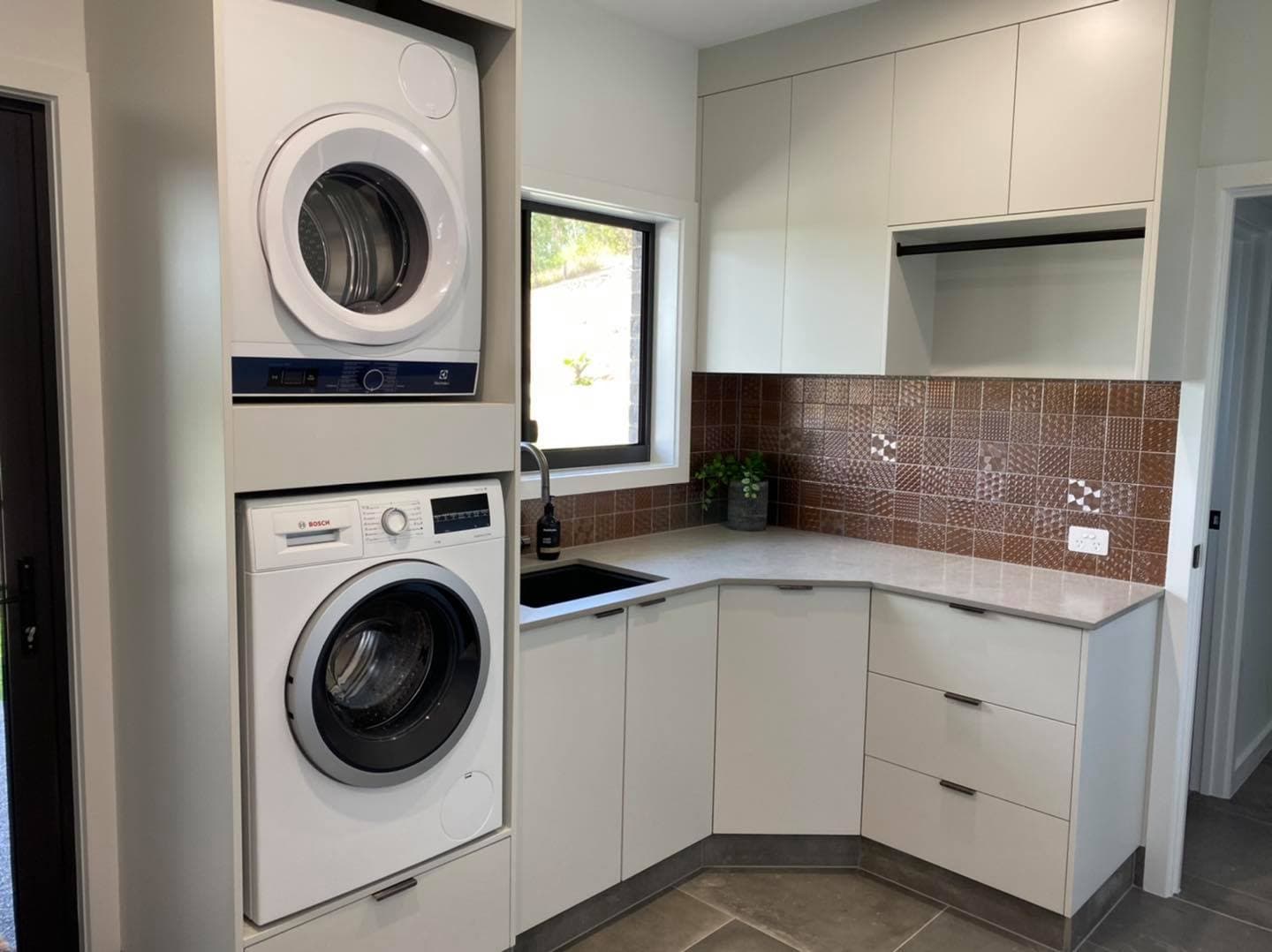 Custom Storage for Washing Machines — Keppel Kitchens in Yeppoon, QLD