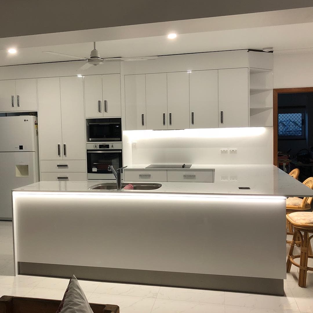 Classic White Cabinets in the Kitchen — Keppel Kitchens in Yeppoon, QLD
