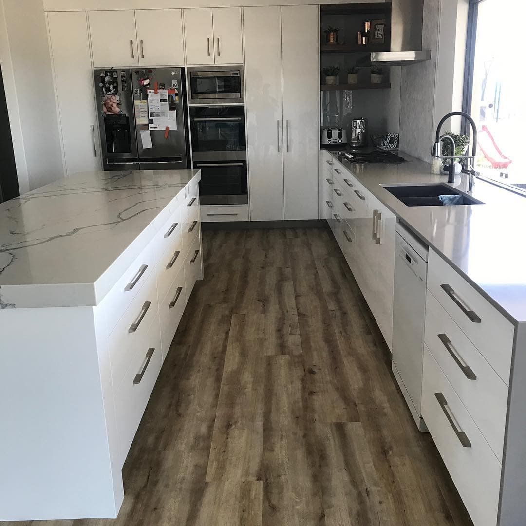 Marble Kitchen Countertop — Keppel Kitchens in Yeppoon, QLD