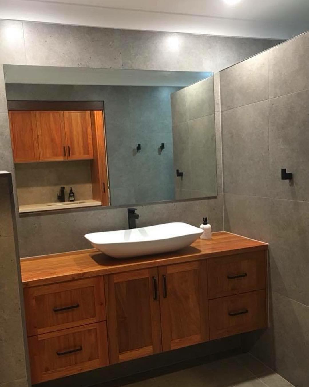Wooden Style Vanity — Keppel Kitchens in Yeppoon, QLD